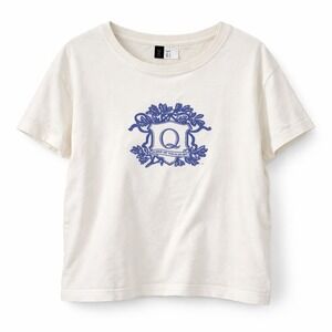 HM Divided White Queen of Your Heart Blue Crest Graphic T-Shirt Youth Large